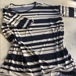 Navy and cream striped Irma. Super stretchy!!